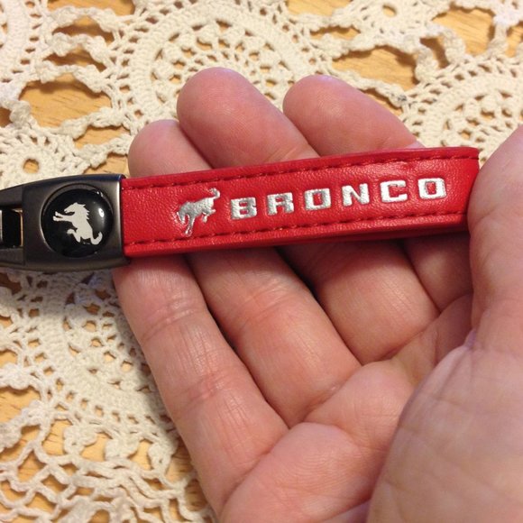 Leather Keychain, Bronco - Picture 3 of 4